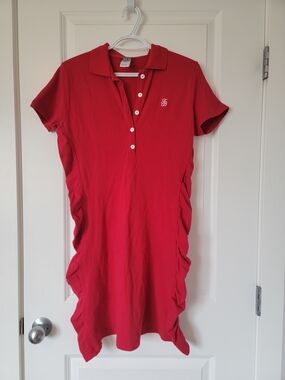 Tommy Bahama Red Polo Dress with Embroidered Logo